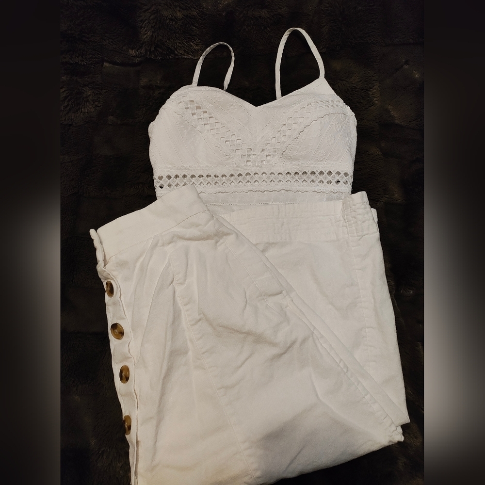 Crop top and Skirt set